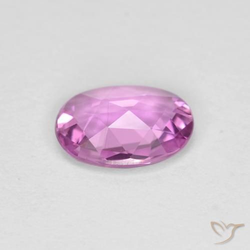 Safira Roxo Rosado Intenso Natural 0.71ct, oval, VVS-VS
