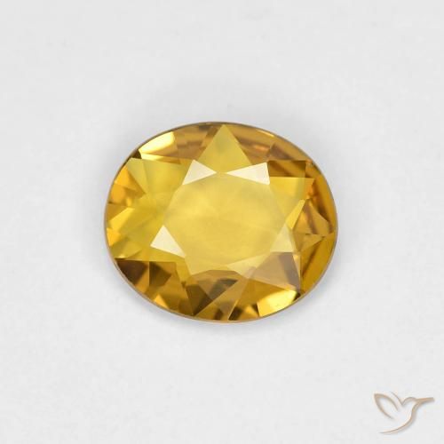 0.53ct Natural Dourado Safira, oval, VVS