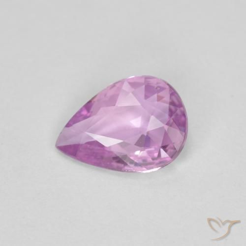 0.56ct Natural roxo médio Safira, Formato de pêra, VS