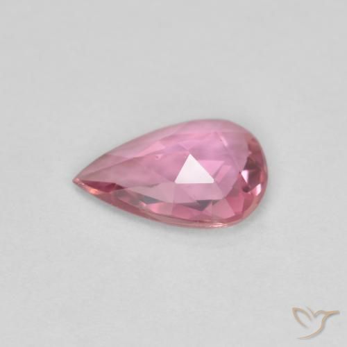 Safira Rosa quente Natural 0.48ct, Formato de pêra, VS