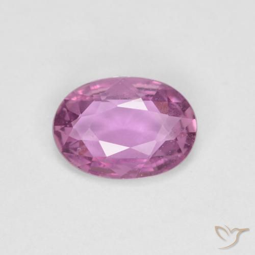 0.71ct Natural Luz roxa Safira, oval, VS