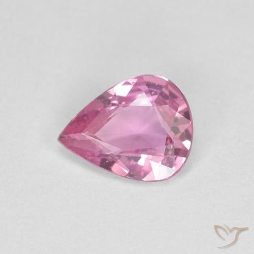 0.45ct Natural Roxo Real Rosa Safira, Formato de pêra, VS