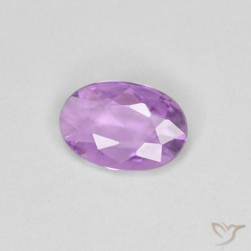 Safira roxo médio Natural 0.35ct, oval, VS