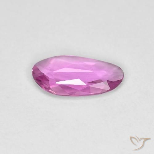 Safira Roxo rosado Natural 0.69ct, Chique, VVS