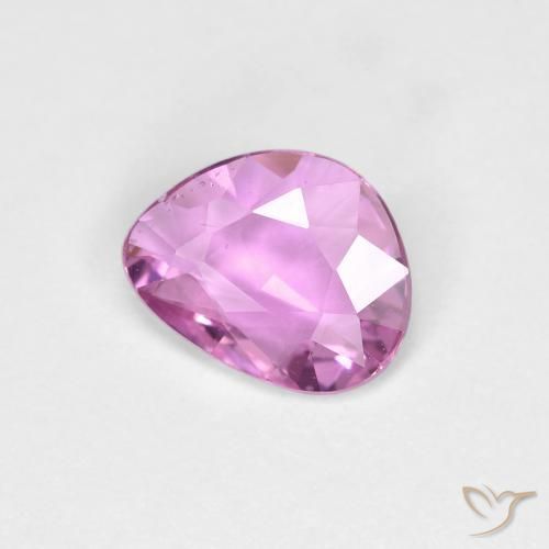 Safira Roxo rosado Natural 0.66ct, Chique, VS