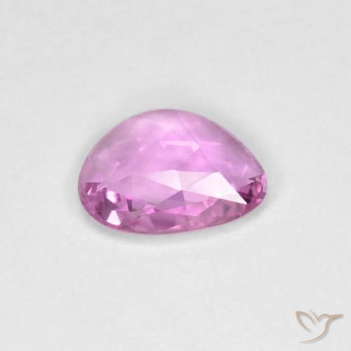 Safira Roxo rosado Natural 0.66ct, Chique, VS