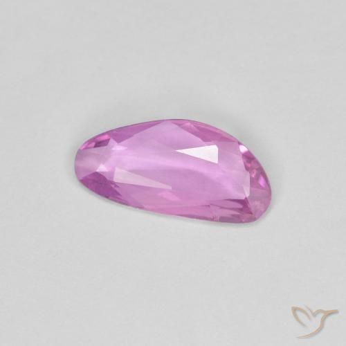 Safira Roxo Rosado Intenso Natural 0.62ct, Chique, VS