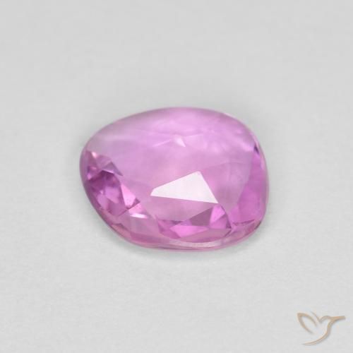 Safira Roxo rosado Natural 0.77ct, Chique, VS