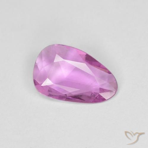 Safira Roxo rosado Natural 0.72ct, Chique, VS