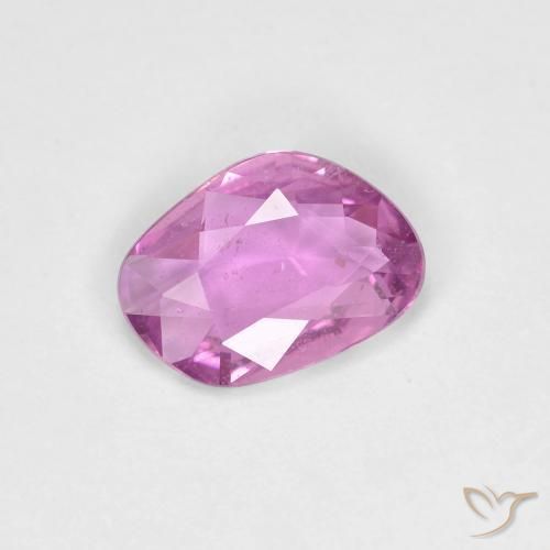 Safira Roxo Rosado Intenso Natural 0.72ct, Chique, VS