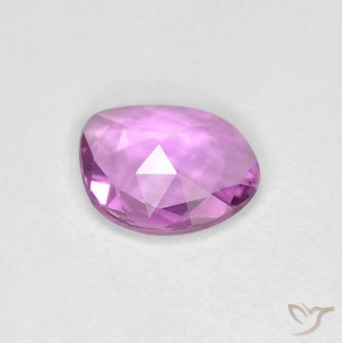 Safira Roxo rosado Natural 0.56ct, Chique, VVS-VS