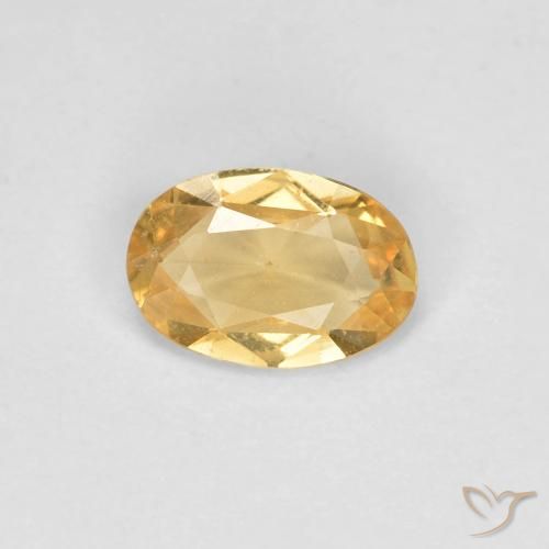 0.41ct Natural ouro pálido Safira, oval, VS