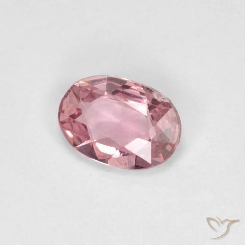 Safira Chiclete rosa claro Natural 0.48ct, oval, VS