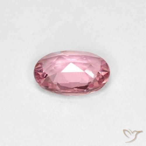 Safira Chiclete rosa claro Natural 0.48ct, oval, VS