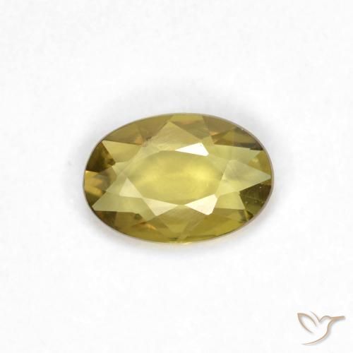 0.41ct Natural Dourado Amarelado Safira, oval, VVS