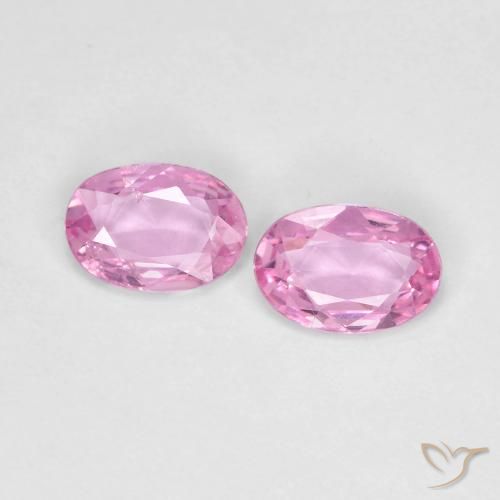 0.79ctw Natural Roxo Royal Muito Claro Rosa Safira, oval, VS