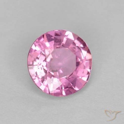 Safira Rosa Intenso Natural 0.60ct, Redondo, VS