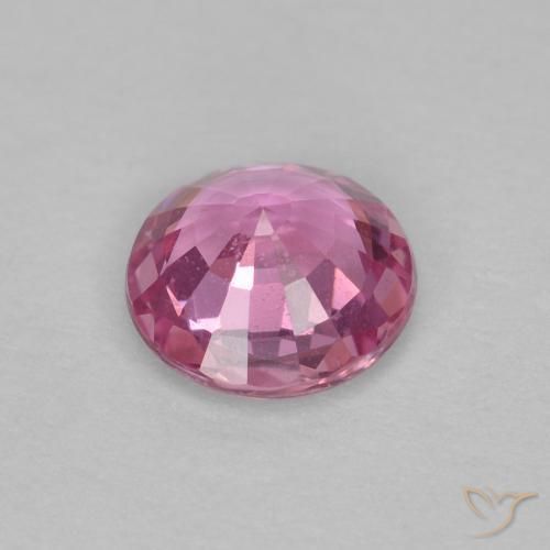 Safira Rosa Intenso Natural 0.60ct, Redondo, VS