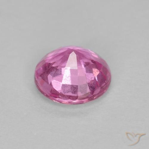 Safira rosa médio Natural 0.60ct, Redondo, VS
