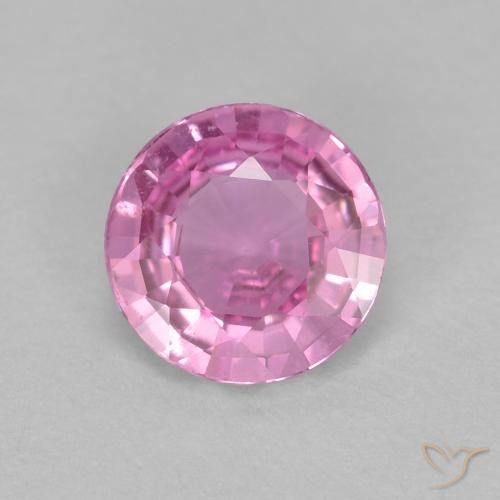 0.61ct Natural Roxo Real Rosa Safira, Redondo, VS