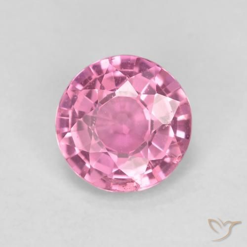 0.61ct Natural rosa médio Safira, Redondo, VS