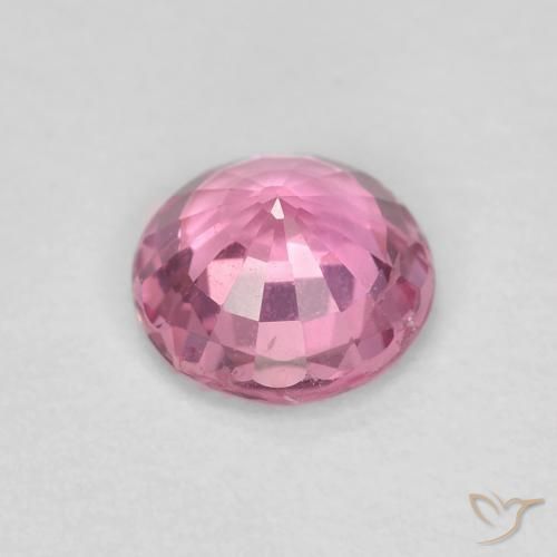 Safira rosa médio Natural 0.61ct, Redondo, VS