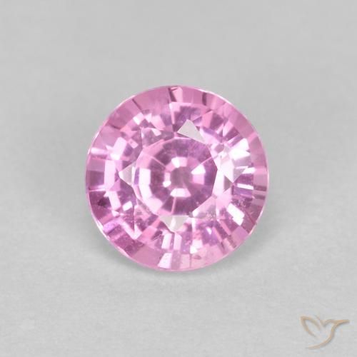 0.60ct Natural Roxo Real Rosa Safira, Redondo, VS