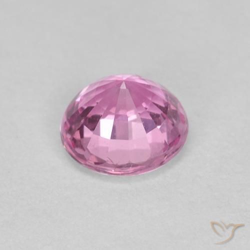 Safira Roxo Real Rosa Natural 0.60ct, Redondo, VS