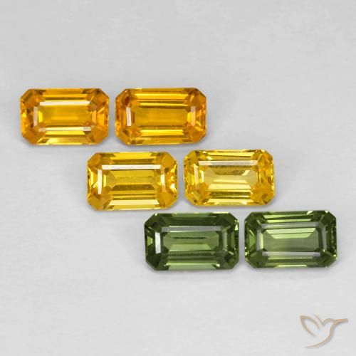 Pedras preciosas de Safira Multicolorido natural de 2.60 ct, Corte Octógono / Esmeralda, VVS
