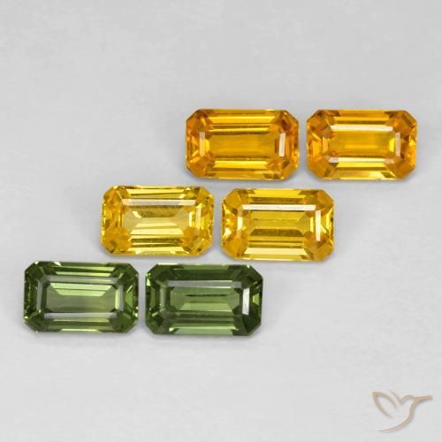 Pedras preciosas de Safira Multicolorido natural de 2.60 ct, Corte Octógono / Esmeralda, VVS