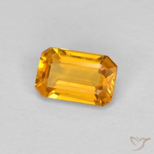 Safira Ouro Natural 0.46ct, Corte Octógono / Esmeralda, VVS