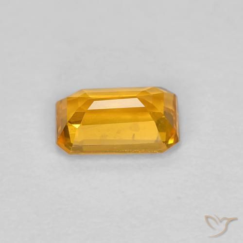 Safira Ouro Natural 0.46ct, Corte Octógono / Esmeralda, VVS