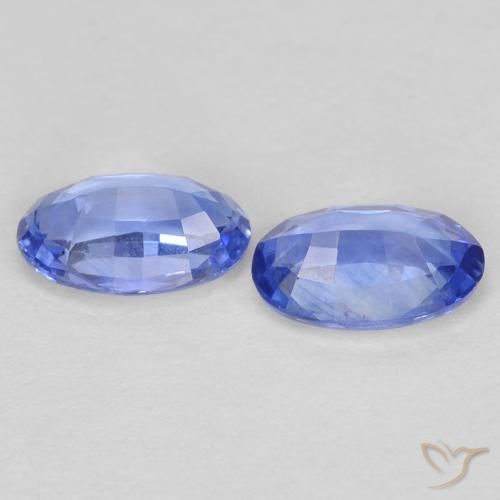 Pedras preciosas de Safira Pastel Azul natural de 0.55 ct, oval, VS