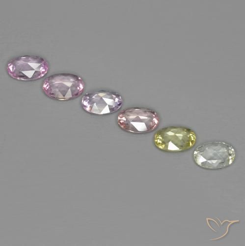 Pedras preciosas de Safira Multicolorido natural de 2.50 ct, oval, VS