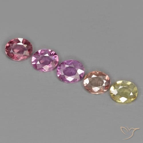 Pedras preciosas de Safira Multicolorido natural de 2.44 ct, oval, VS