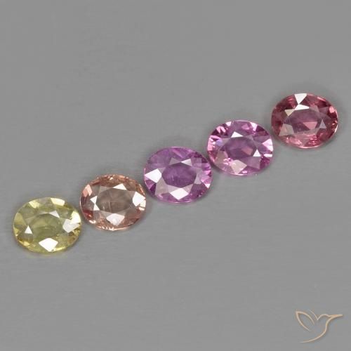Pedras preciosas de Safira Multicolorido natural de 2.44 ct, oval, VS