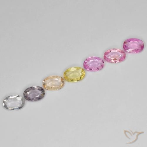 Pedras preciosas de Safira Multicolorido natural de 2.60 ct, oval, VS