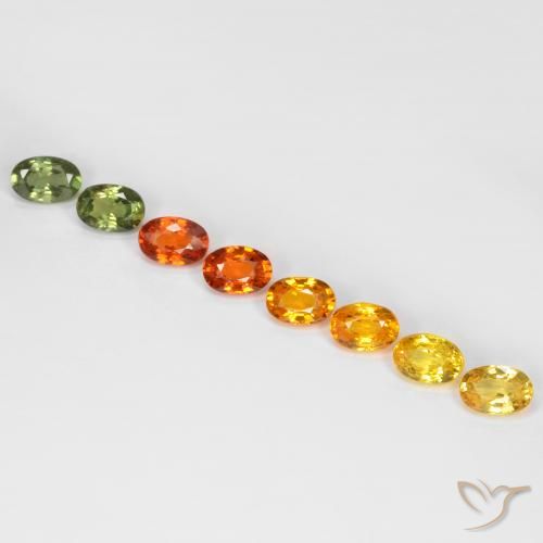 Safira de corte oval solto de 5,31 ct, 6 x 4,1 mm da Tanzânia, Photo A