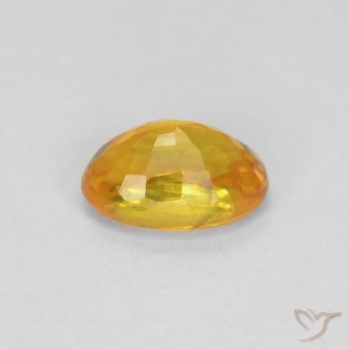 Safira Dourado Natural 0.72ct, oval, VVS-VS
