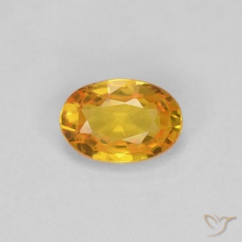 0.55ct Natural Dourado Safira, oval, VVS-VS