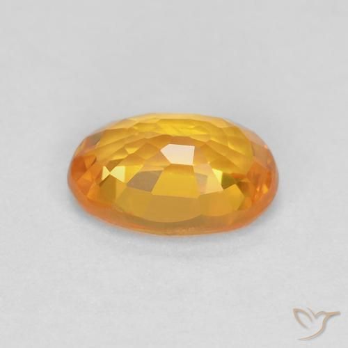 Safira Ouro Natural 0.69ct, oval, VS
