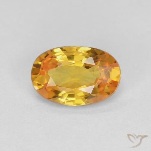 0.60ct Natural Dourado Safira, oval, VS
