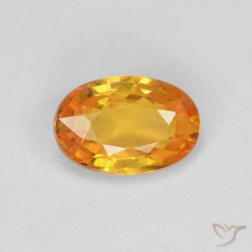 0.60ct Natural Ouro Safira, oval, VVS-VS