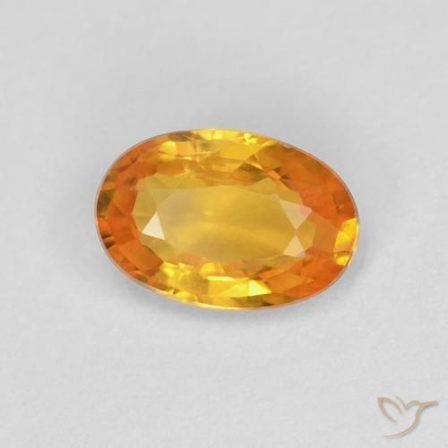 Safira Ouro Natural 0.60ct, oval, VVS-VS