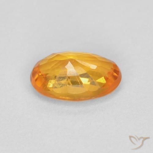 Safira Ouro Natural 0.60ct, oval, VVS-VS