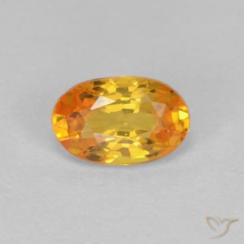 0.61ct Natural Ouro Safira, oval, VVS