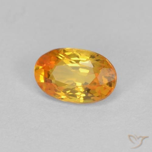 Safira Ouro Natural 0.61ct, oval, VVS