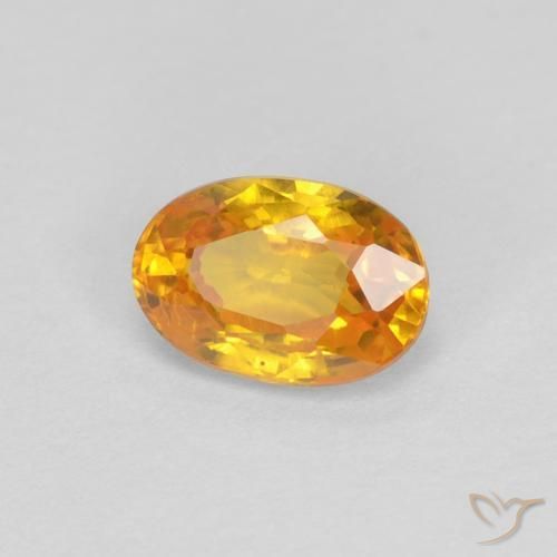 Safira Ouro Natural 0.62ct, oval, VVS