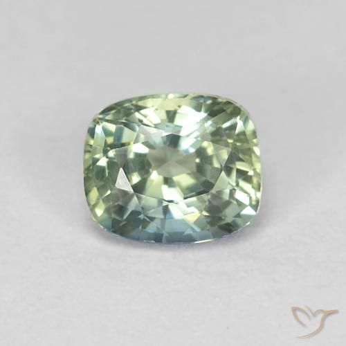0.90ct Natural Multicolorido Safira, Almofada, VVS