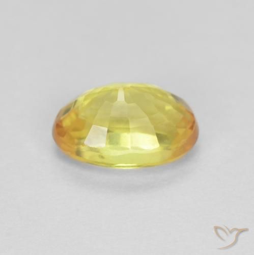 Safira Dourado-Laranja Natural 0.66ct, oval, VVS-VS